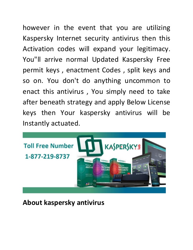 Kaspersky Lab Activation Code 2018 Free