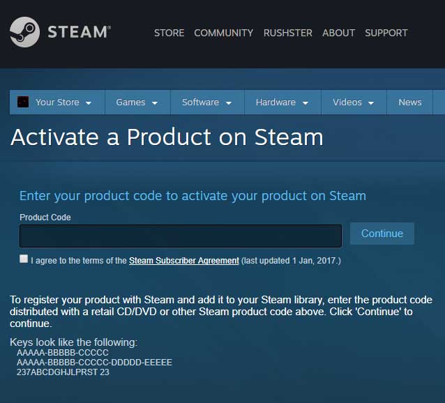 Steam product activation code free